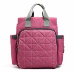 Baby Nylon Windeltasche - Dunkelrosa - Handtasche Windel