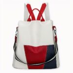 Dieser luxuriöse, dreifarbige Rucksack für Frauen ist perfekt für besondere Anlässe.