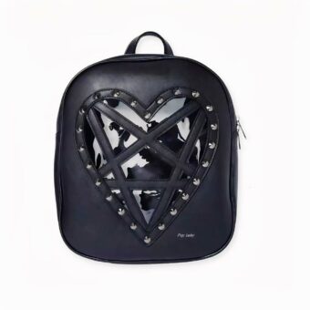 Dieser Gothic-Rucksack aus PU-Leder ist ein Muss für jede Frau, die den rockigen und rebellischen Stil liebt. Aus hochwertigem Leder gefertigt, ist dieser Rucksack langlebig und verschleißfest.