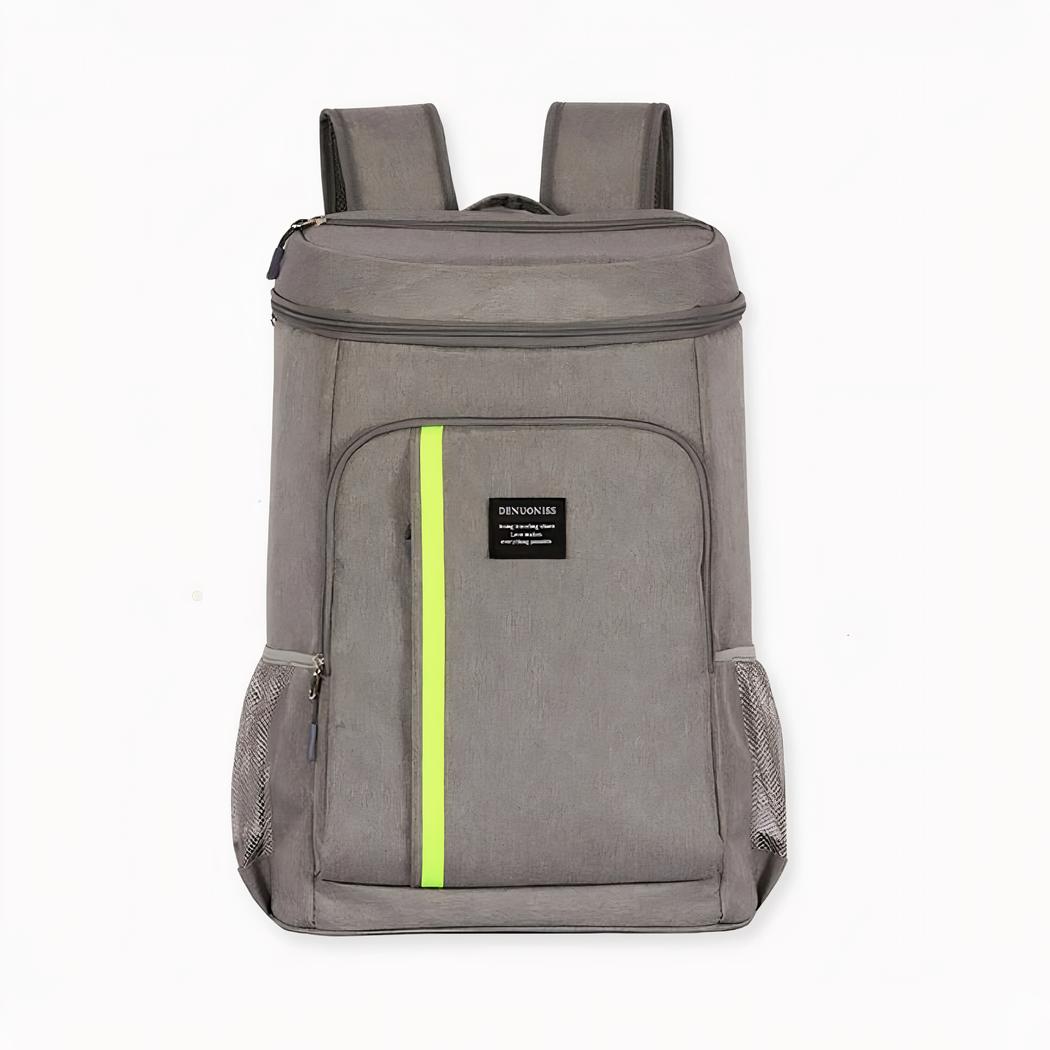 Verlieben Sie sich in diesen großen und schönen Picknick-Rucksack! Ein Rucksack, der sowohl für Männer als auch für Frauen geeignet ist. Er ist mit einem grünen Streifen versehen, der ihm einen sportlichen Look verleiht. Ideal für ein Picknick, kann dieser Rucksack Sie auch beim Sport, Fitness oder beim Klettern begleiten.