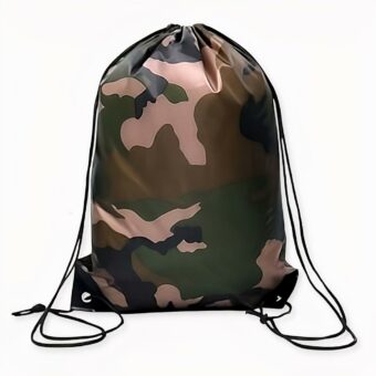 Kleiner Camouflage-Rucksack mit Kordelzug - Rucksack mit Kordelzug Kordelzug