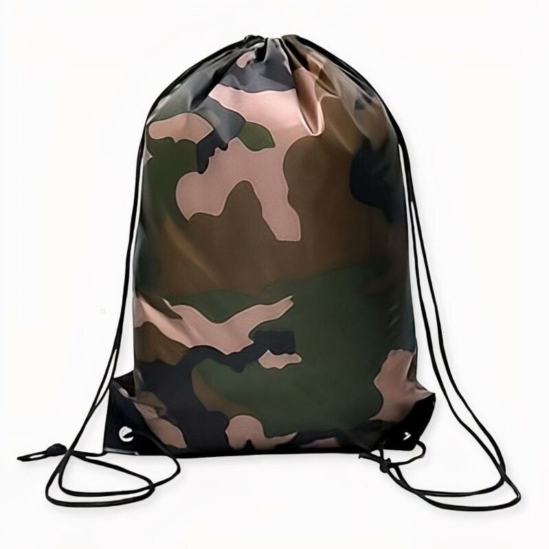 Kleiner Camouflage-Rucksack mit Kordelzug - Rucksack mit Kordelzug Kordelzug