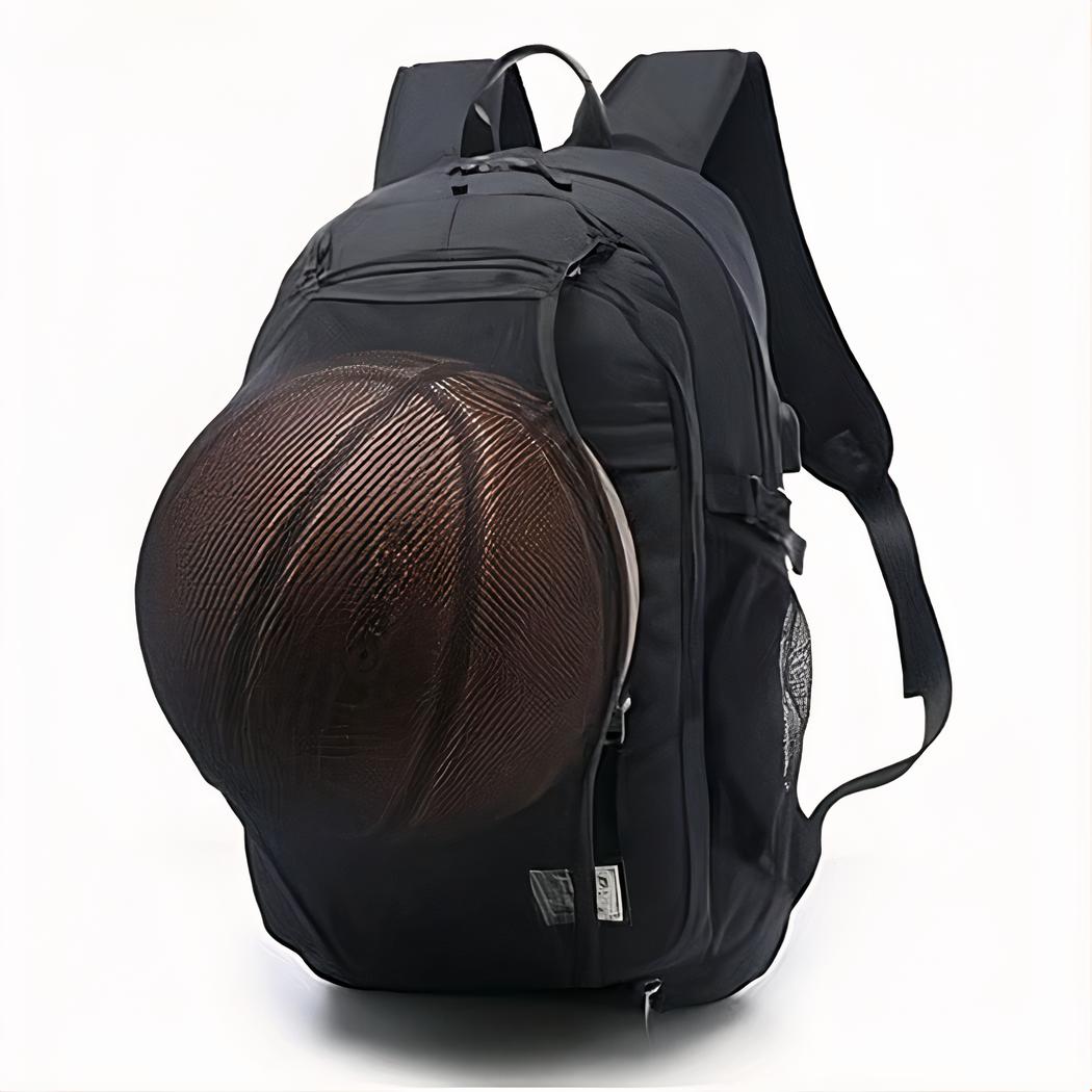 Trainingsrucksack mit Ballnetz für Sport und Schule – Bild 17