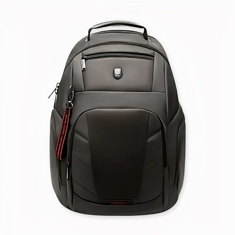 Sac_à_dos_de_grande_capacité_avec_chargeur_USB_2 Rucksack mit großer Kapazität und USB-Ladegerät schwarz mit weißem Hintergrund
