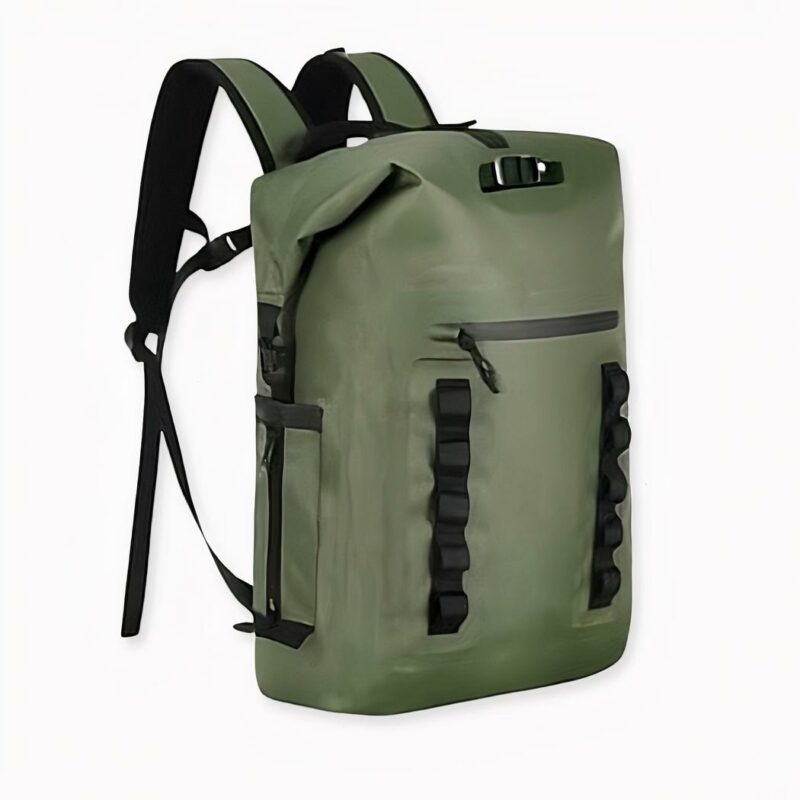 Sac_à_dos_étanche_30L_pour_trekking_2 Wasserdichter 30L grüner Trekking-Rucksack, gute Qualität und sehr praktisch.