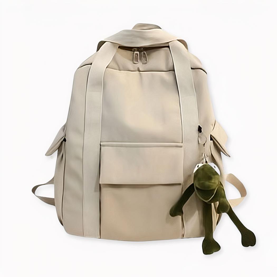 Damen-Rucksack mit Schlüsselanhänger Mini Plüsch Frosch