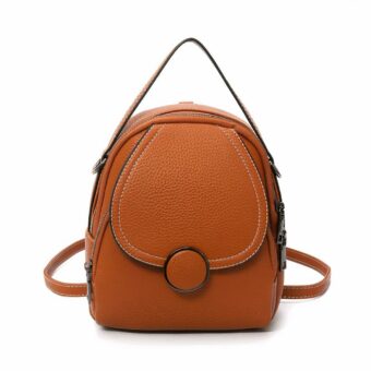 Kleiner Leder-Rucksack für Frauen - Braun - Leder-Rucksack für Frauen Rucksack