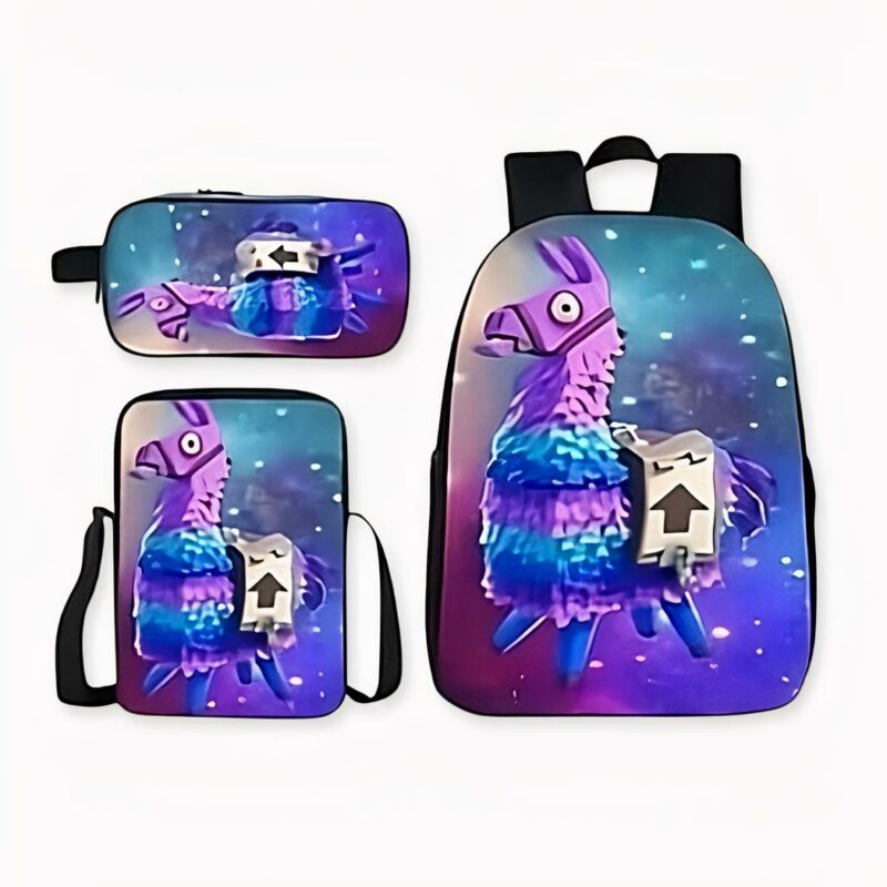 Fortnite Lama Rucksack mit Sternenhintergrund. Gute Qualität und sehr praktisch.