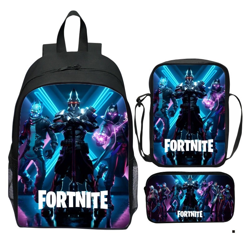 Fortnite 3-teiliger Rucksack - Schulrucksack Rucksack