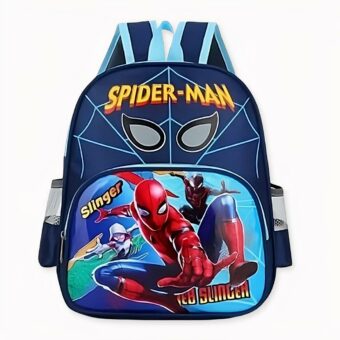 Schulrucksack Spiderman und seine Freunde blau