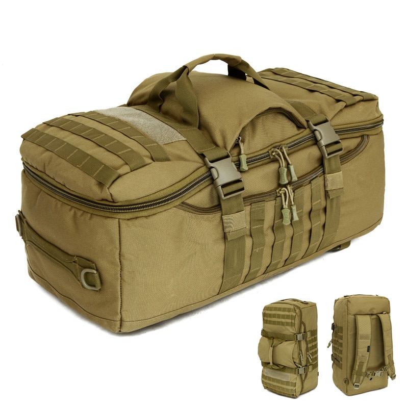 60L Multifunktionaler Militärrucksack Militärgrün