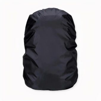 Wasserdichte Hülle für Rucksäcke von 20 bis 80 l auf hellgrauem Hintergrund.