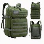 Militärischer Rucksack in grüner Farbe, gute Qualität und sehr praktisch.