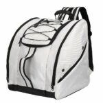 Wasserdichte Skitasche mit großer Kapazität, grau mit weißem Boden