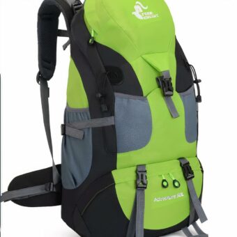 Wasserdichter 50L Ski-Rucksack in modischem Grün, Grau und Schwarz