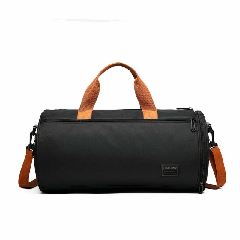 Sporthandtasche für Männer und Frauen schwarz und braun