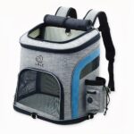 Reisen Sie mit Ihrer Katze überall hin und genießen Sie den größtmöglichen Komfort! Mit diesem Katzenrucksack mit doppelter Öffnung wird sich Ihr Kätzchen wohler fühlen als je zuvor und einen Spaziergang genießen wie nie zuvor.