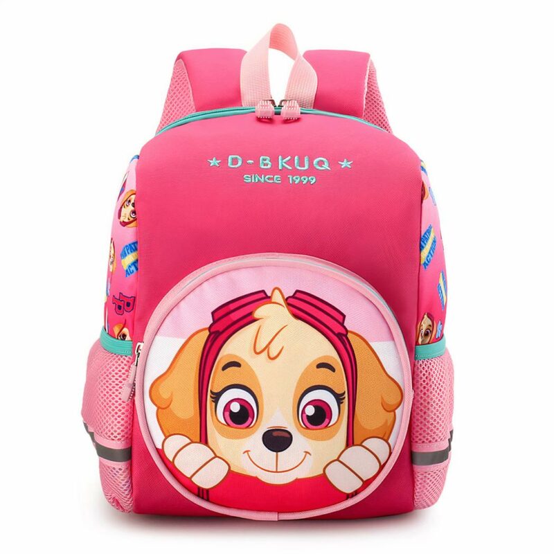 Modischer Patrol Patrol Rucksack aus rosa Flanell