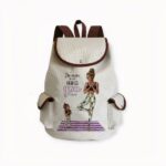 Dieser Rucksack im Vintage-Stil ist aus Leinen und Polyester gefertigt und bietet viel Stauraum, ideal für Reisen, Arbeit und Picknicks. Das Design ermöglicht einen modernen oder lässigen Stil.