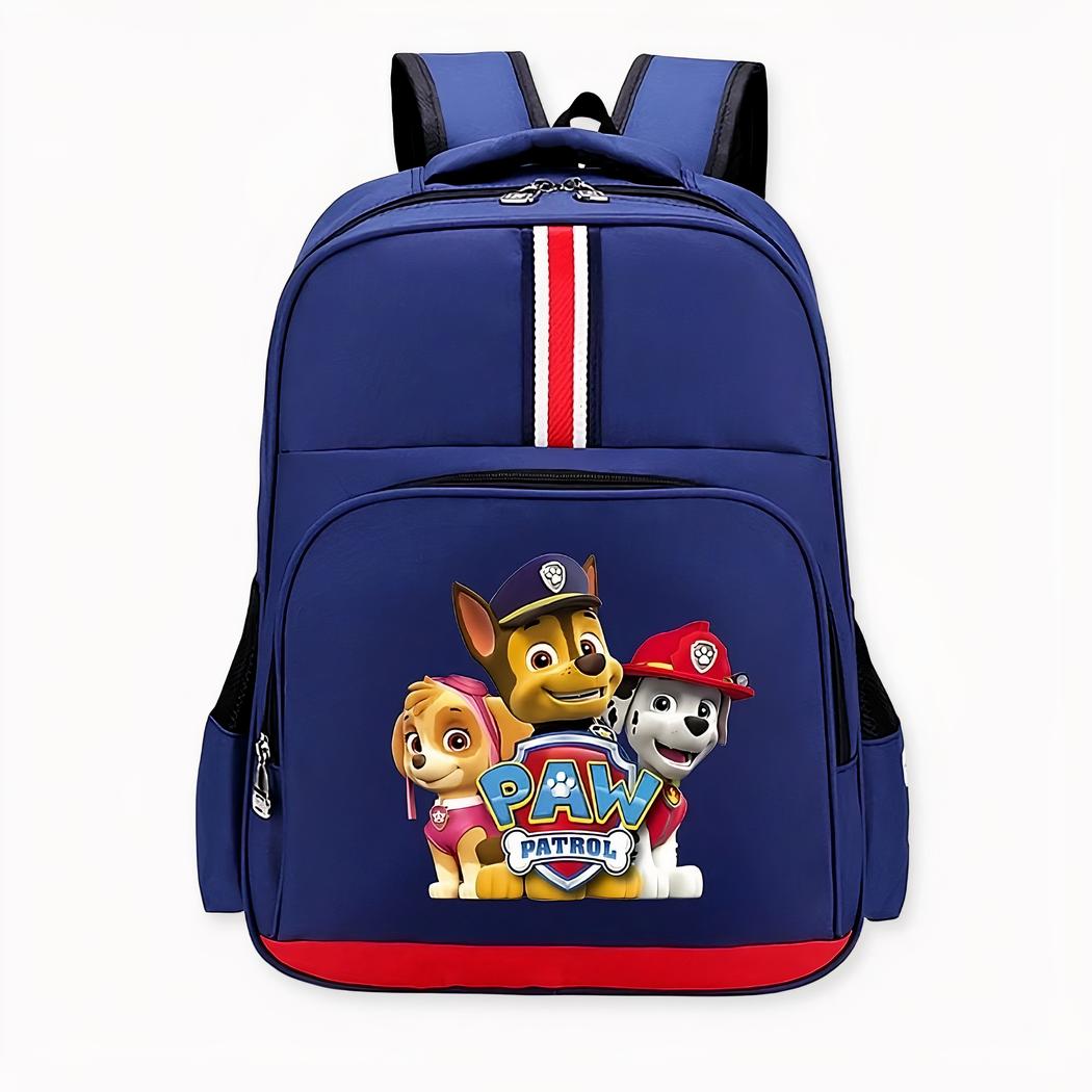 Patrol Patrol Rucksack aus hochwertigem Kunststoff grün mit Hundemotiven auf der Vorderseite