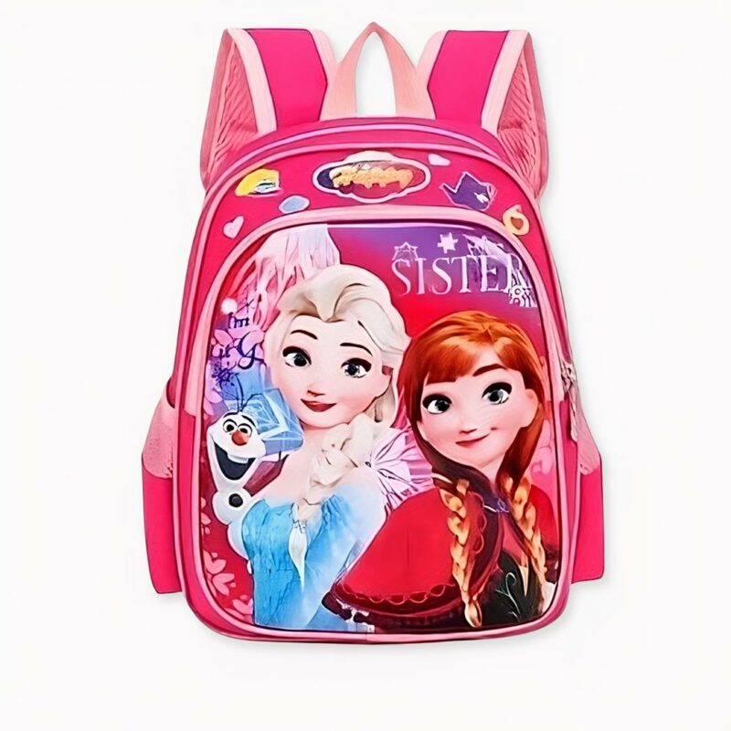 Sac_à_dos_princesse_Anna_et_Elsa_Reine_des_neiges_2 Prinzessin Anna und Elsa Schneekönigin Rucksack in rosa, gute Qualität und sehr modisch.