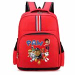 Rucksack Ryder und sein Team Pat Patrouille rot mit weißem Hintergrund