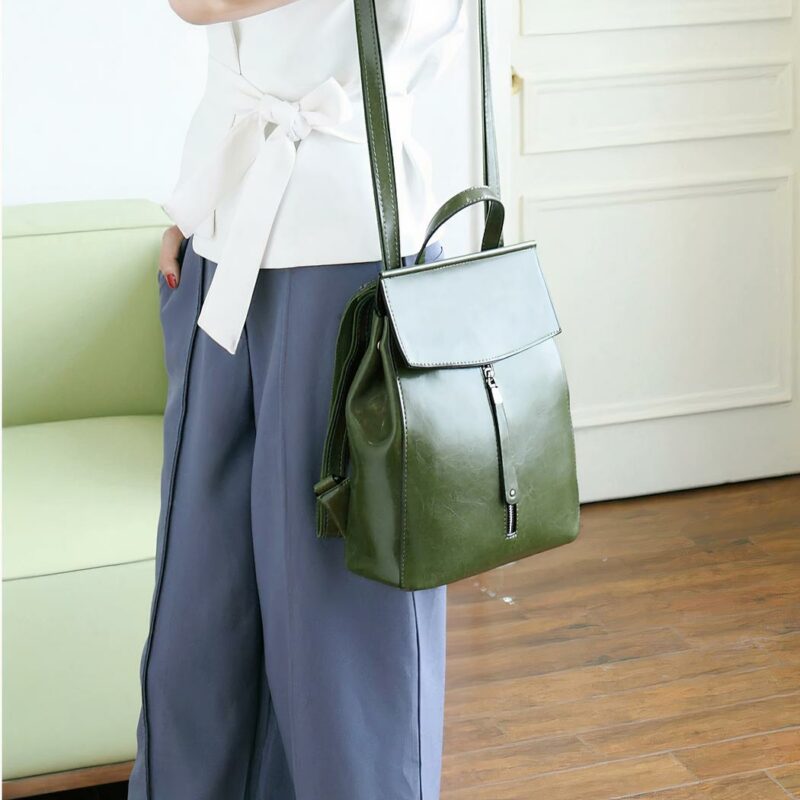 Rucksack aus Leder im Vintage-Stil für Frauen1