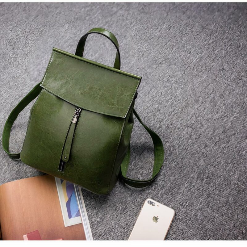 Rucksack aus Leder im Vintage-Stil für Frauen7