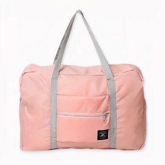 Faltbare Reisetasche mit großem Fassungsvermögen auf hellgrauem Hintergrund.