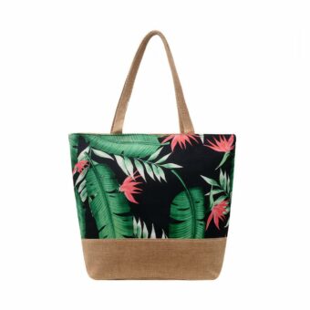 Blumen-Strandtasche mit Schulterriemen