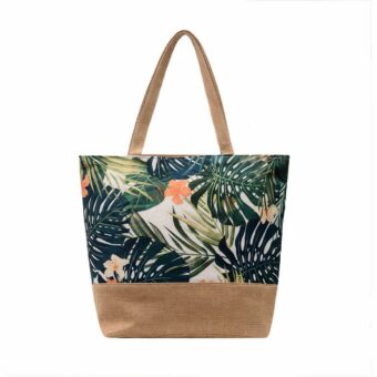 Blumen-Strandtasche mit Schulterriemen