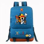 One Piece Luffy Rucksack für Kinder in rot mit Frontmotiven