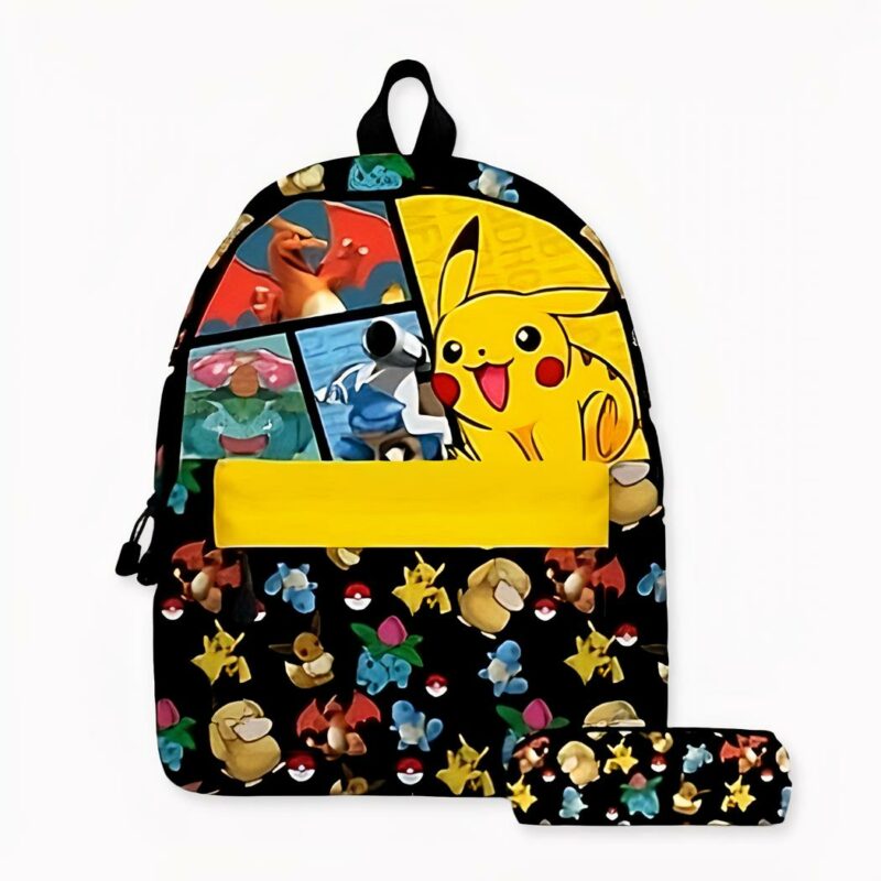 Pokémon Go Rucksack für Kinder mit passendem Etui. Gute Qualität und sehr modisch.