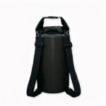 Wasserdichter Strandrucksack aus schwarzem PVC