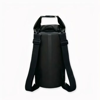 Wasserdichter Strandrucksack aus schwarzem PVC