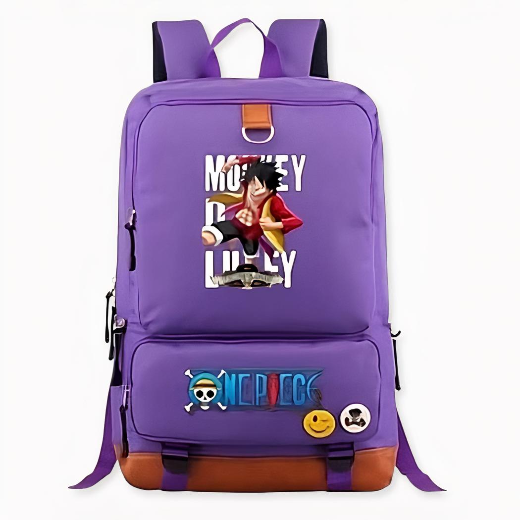 One Piece Monkey D Manga Rucksack, violett. Gute Qualität und sehr modisch.