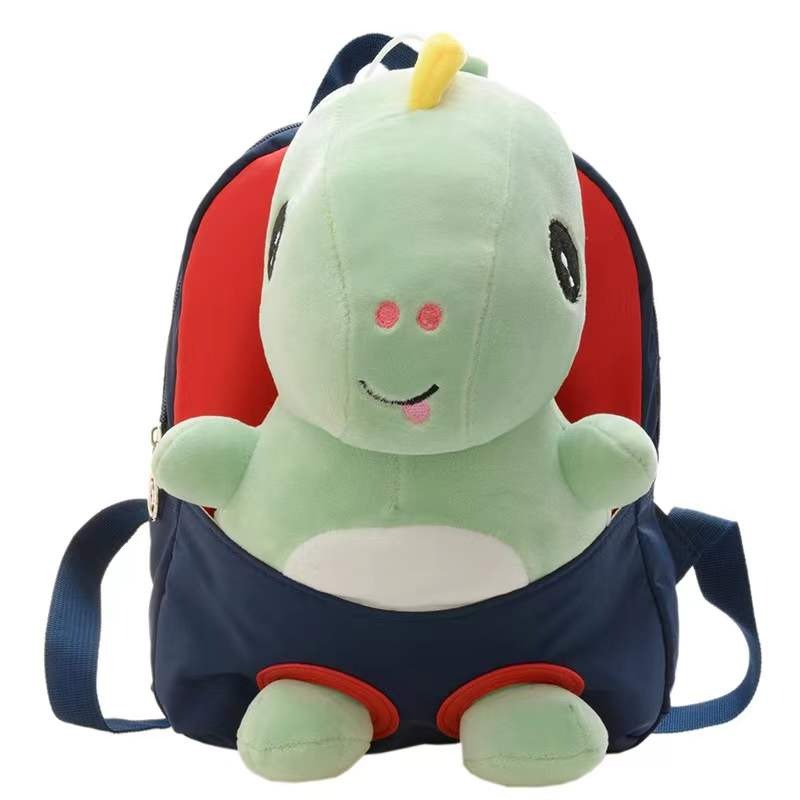 Lilliput Rucksack für Kinder Plüsch Dinosaurier marineblau