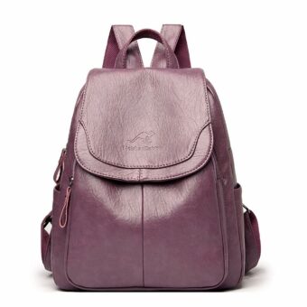 Eleganter Damen-Rucksack aus veganem Leder