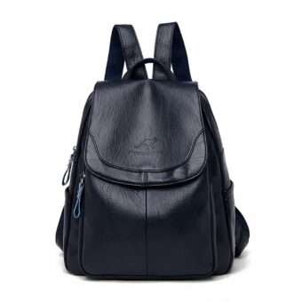 Eleganter Damen-Rucksack aus veganem Leder