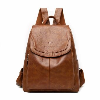 Eleganter Damen-Rucksack aus veganem Leder