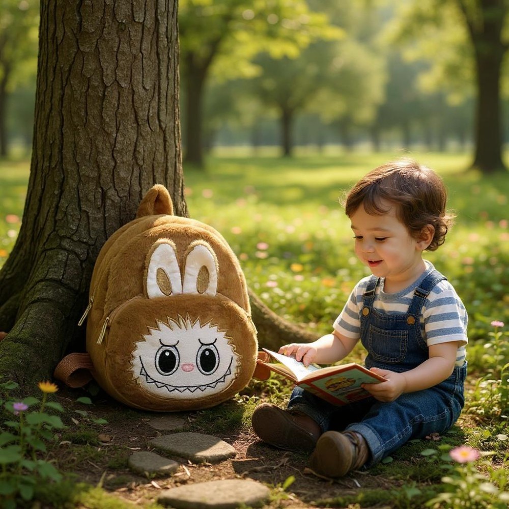 Labubu Rucksack aus Plüsch – Bild 3