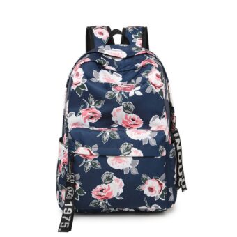 Origineller Rucksack mit Blumenmuster