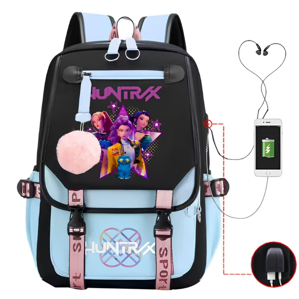 K-pop Demon Hunters Rucksack mit USB-Anschluss – Bild 2