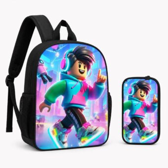 Roblox Rucksack mit Avatar im urbanen Stil, Hauptansicht