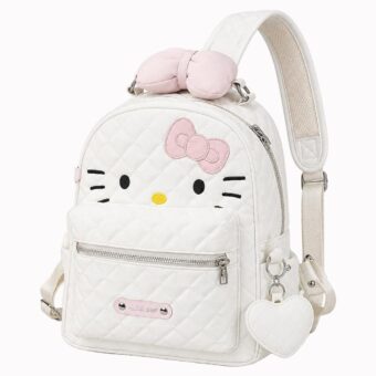 Sac à dos Hello Kitty matelassé de grande capacité