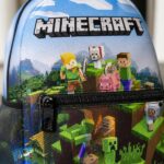 Minecraft Rucksack mit 3D-Weltaufdruck, Ansicht 4