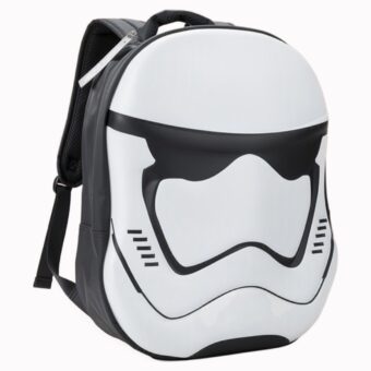 Star Wars Rucksack weiß mit Stormtrooper Helm, Ansicht 1
