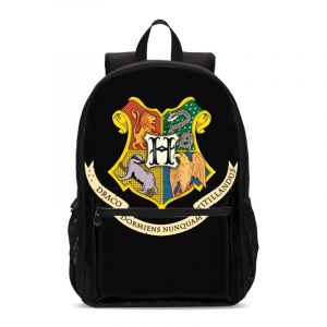 Hogwarts Wappen Rucksäcke - Schwarz - Harry Potter Die Hogwarts Schule für Hexerei und Zauberei