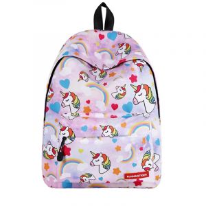 Einhorn und Regenbogen Rucksack - Schulrucksack Rucksack für Mädchen