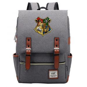 Harry Potter Rucksack im College-Stil grau - Schulrucksack Rucksack